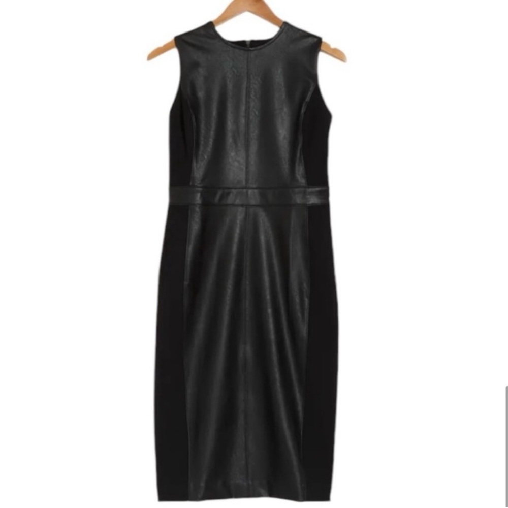 SPANX faux leather sheath dress - Picture 3 of 9